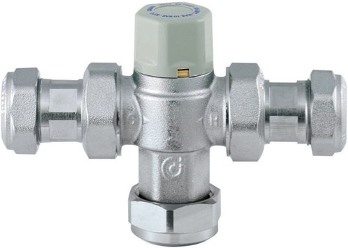 TMV3 Thermostatic Under Bath Blending Valve (22mm). technical image