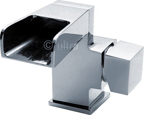 Waterfall Basin Tap (Chrome). technical image