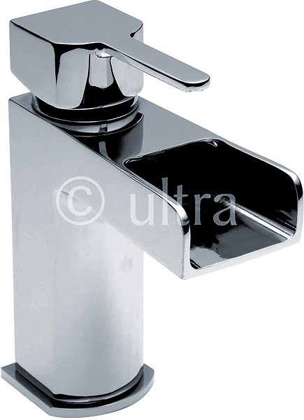 Waterfall Basin Tap (Chrome). technical image