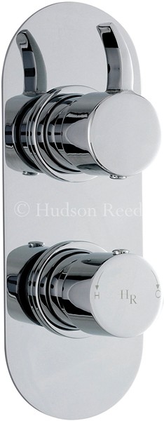 Twin Thermostatic Shower Valve & Rigid Riser Set. technical image