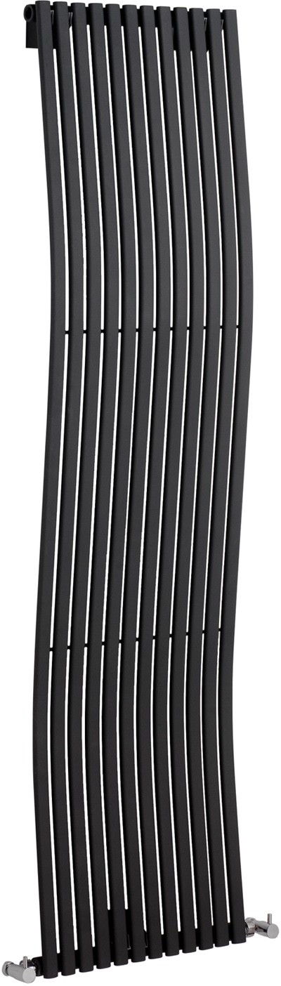 Anthracite Pajero wave radiator. Size 1800 x 460mm. 4296 BTU. technical image
