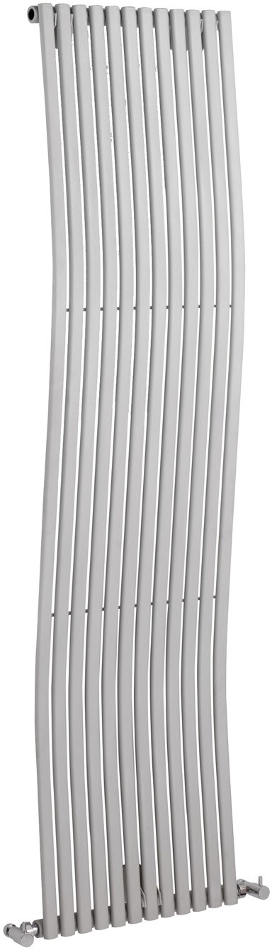 Silver Pajero wave radiator. Size 1800 x 460mm. 4296 BTU. technical image