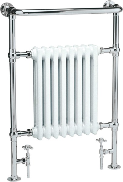 Marquis heated towel rail (chrome). 640x945mm. 3520 BTU technical image