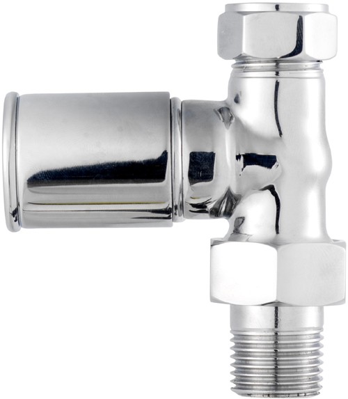 Modern Straight Radiator Valves (Pair). technical image