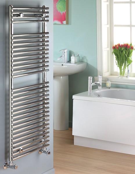 502 heated towel rail (chrome). 500x1200mm. 1850 BTU. technical image