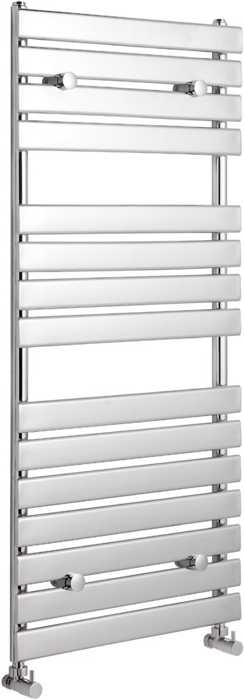 Plazza heated towel rail (chrome). 520x1150mm. 2200 BTU technical image