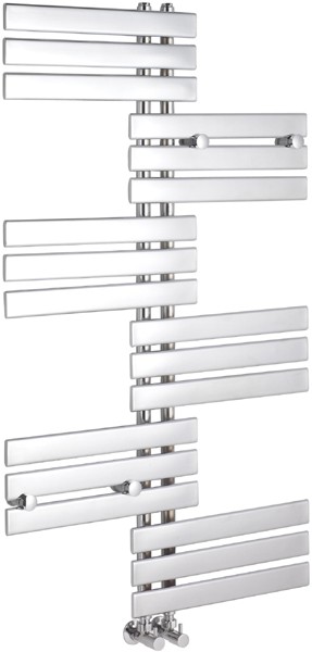 Signal Heated Towel Rail. 1250x740mm. 1900 BTU. technical image