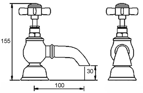 Bath Taps (Chrome) technical image
