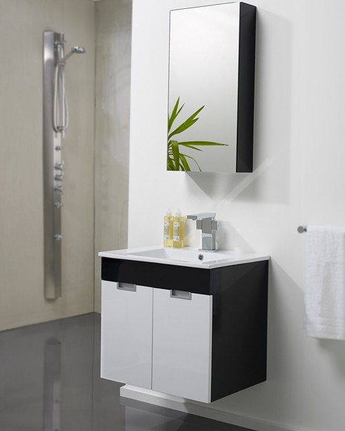 Wall Hung Furniture Pack (Black & White). technical image