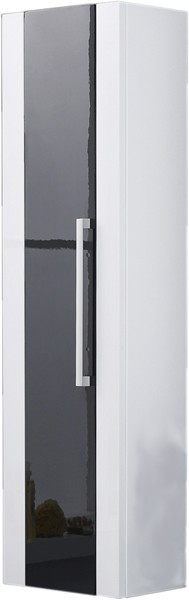 Bathroom Storage Cabinet (Black & White). 320x1200. technical image