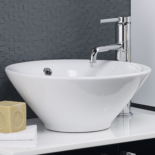 Round Freestanding Vanity Basin. 440mm Diameter. technical image