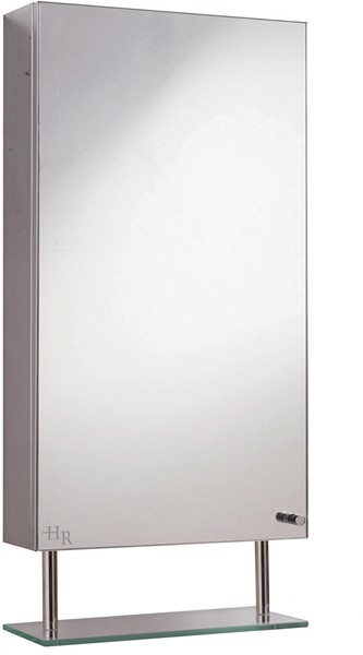 Baltimore stainless steel mirror bathroom cabinet. technical image