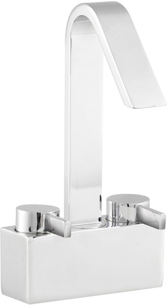 Mono Basin Mixer with pop up waste and swivel spout. technical image