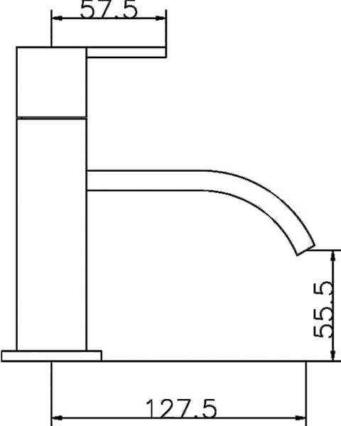 Basin & Bath Shower Mixer Tap Set (Free Shower Kit). technical image