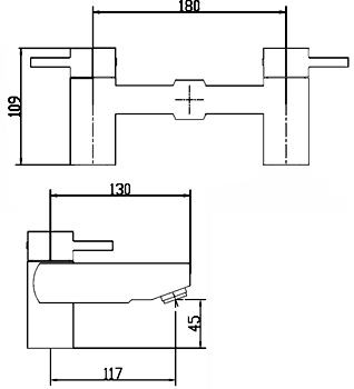 Basin Mixer & Bath Filler Tap Set (Black). technical image