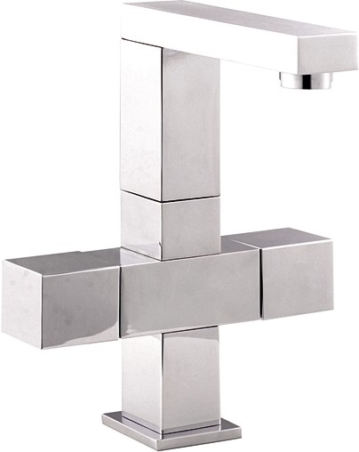 Cruciform Basin Mixer With Free Pop Up Waste. technical image