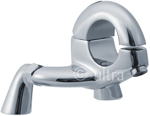 Single lever deck mounted bath filler technical image