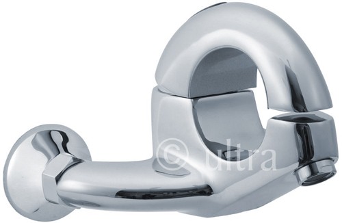 Single lever wall mounted bath filler technical image