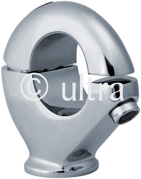 Single lever mono basin mixer with pop-up waste. technical image