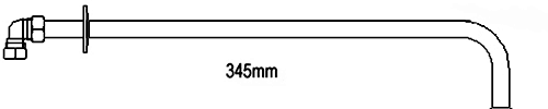 Thermostatic Shower Valve (Polymer), Round Shower Head & Arm. technical image