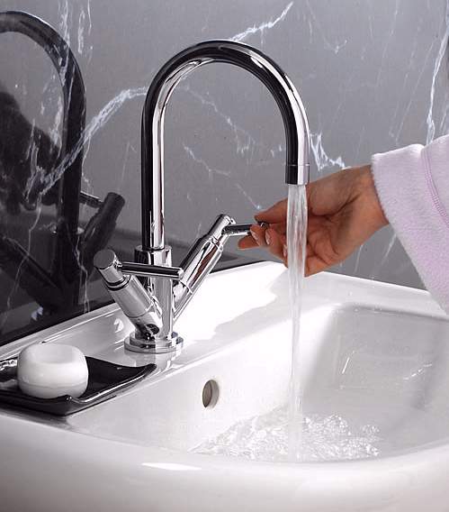 Lever Mono Basin Mixer + Pop Up Waste technical image