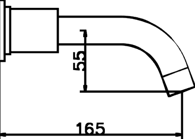 Bath Spout. technical image