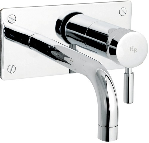 Wall mounted bath mixer technical image