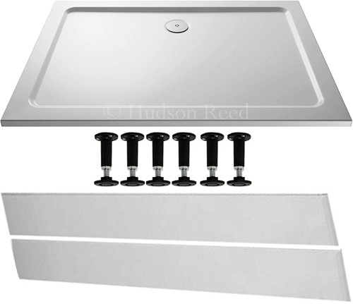 Easy Plumb Rectangular Shower Tray. 1400x800x40mm. technical image