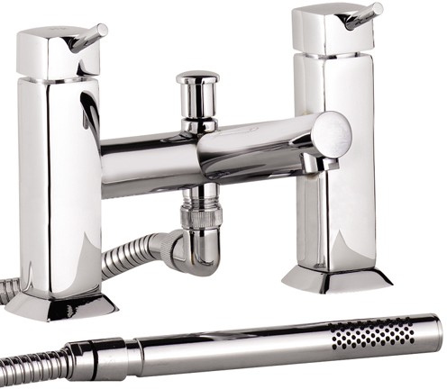 Bath shower mixer with shower kit technical image