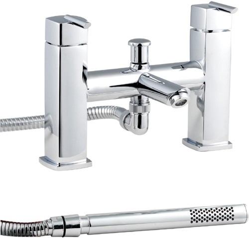 Bath Shower Mixer Tap With Shower Kit. technical image