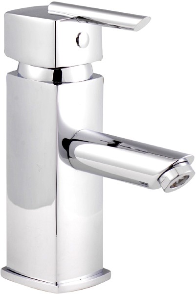 Single Lever Mono Basin Mixer With Free Pop Up Waste. technical image