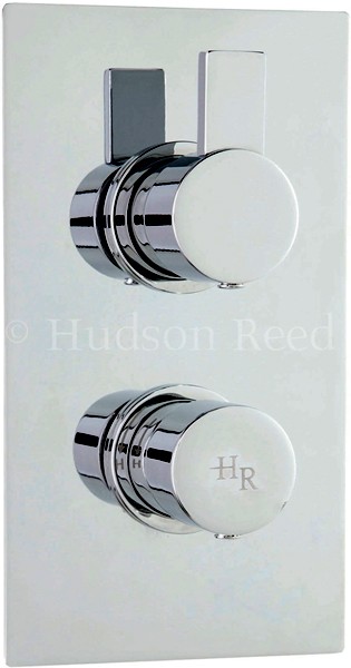 3/4" Twin Thermostatic Shower Valve With Diverter. technical image