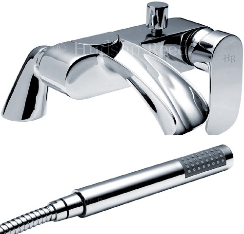 Waterfall Bath Shower Mixer Tap With Shower Kit. technical image