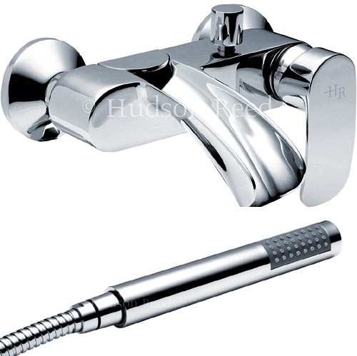 Wall Mounted Waterfall Bath Shower Mixer Tap. technical image