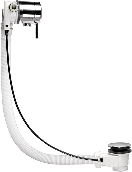Freeflow Bath Filler, Cross Handles With Pop Up Waste. technical image