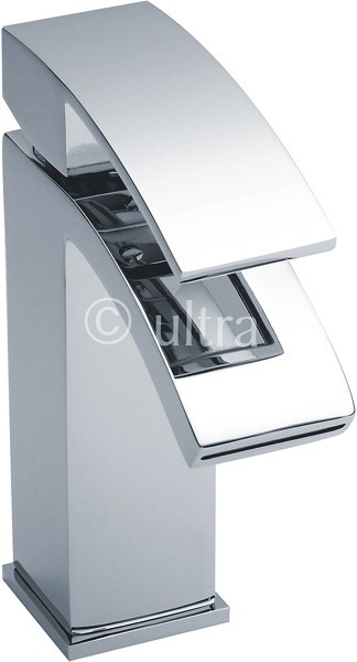 Waterfall Basin Tap (Chrome). technical image