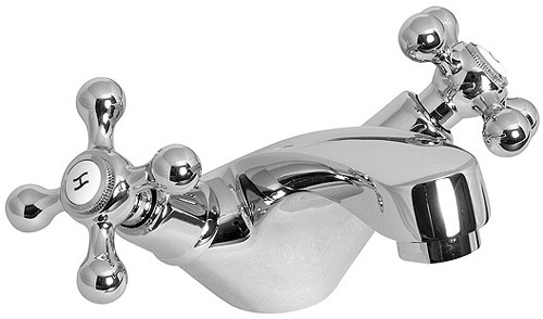 Mono basin mixer tap (Chrome). technical image
