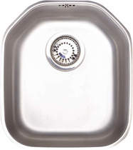 Astracast Sink Echo S1 large bowl brushed steel undermount kitchen sink.