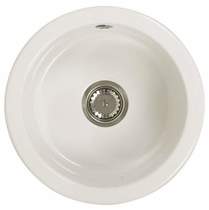 Astracast Sink Lincoln round undermount ceramic kitchen bowl.