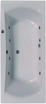 Aquaestil Arena Double Ended Whirlpool Bath. 8 Jets. 1900x900mm.