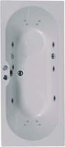 Aquaestil Calisto Double Ended Whirlpool Bath. 14 Jets. 1700x750mm.