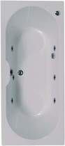 Aquaestil Calisto Double Ended Whirlpool Bath. 6 Jets. 1800x800mm.