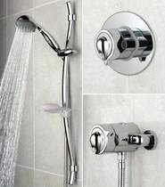 Bristan Java Modern Thermostatic Shower Valve With Rigid Riser (Chrome).