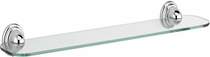 Bristan Java 500mm Glass Shelf With Brackets (Chrome).