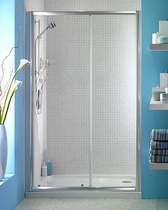 Bristan Java 1200mm Sliding Shower Door (Left Handed, Silver).