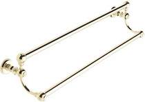 Bristan 1901 Double 24" Towel Rail, Gold Plated.
