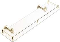 Bristan 1901 Gallery Glass Shelf, Gold Plated.