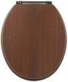 Woodlands Toilet Seat with brass bar hinge (Wenge)