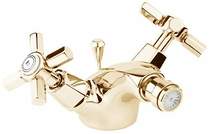 Deva Artesian Mono Bidet Mixer Tap With Pop Up Waste (Gold).