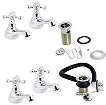 Deva Tudor Bathroom Tap Pack 1 (Chrome).